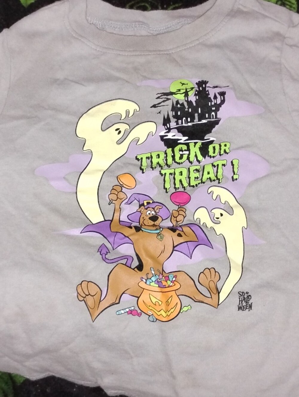 Toddler Halloween Scooby-Doo Trick or Treat T-Shirt - Gray